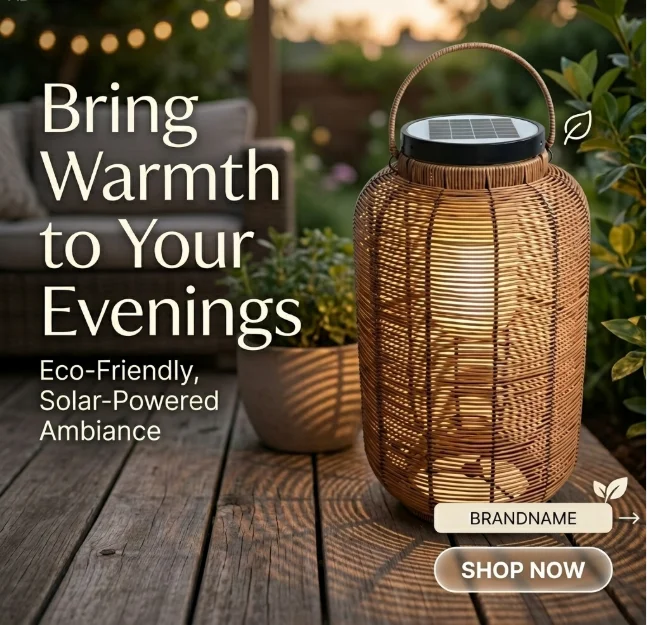 Solar-powered Outdoor Waterproof Rattan Landscape Light Hand-Woven LED Outdoor Waterproof Solar Garden Light with Remote Control