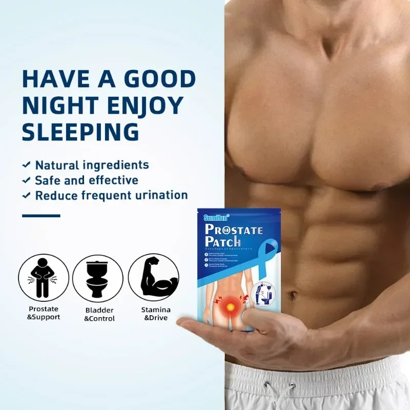 Sdatter6pcs/bag Prostate Patch Improves Prostate Problems Male Body Care Relieves Prostate Discomfort Prostatic Navel Plaster