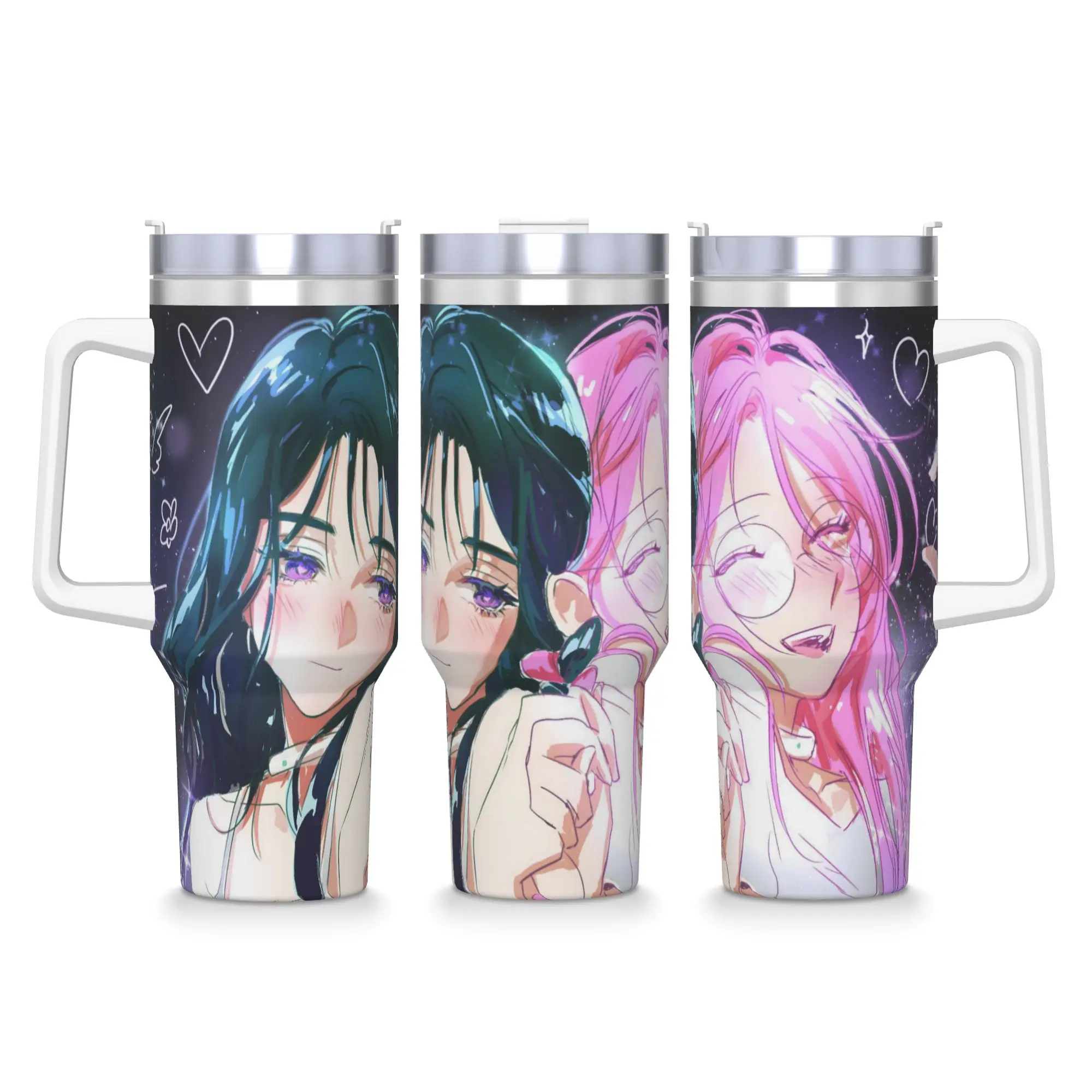 40OZ Stainless Steel Tumbler Aliens Stages Anime Thermal Cups  Portable Cold and Hot Car Mugs Travel Water Bottle