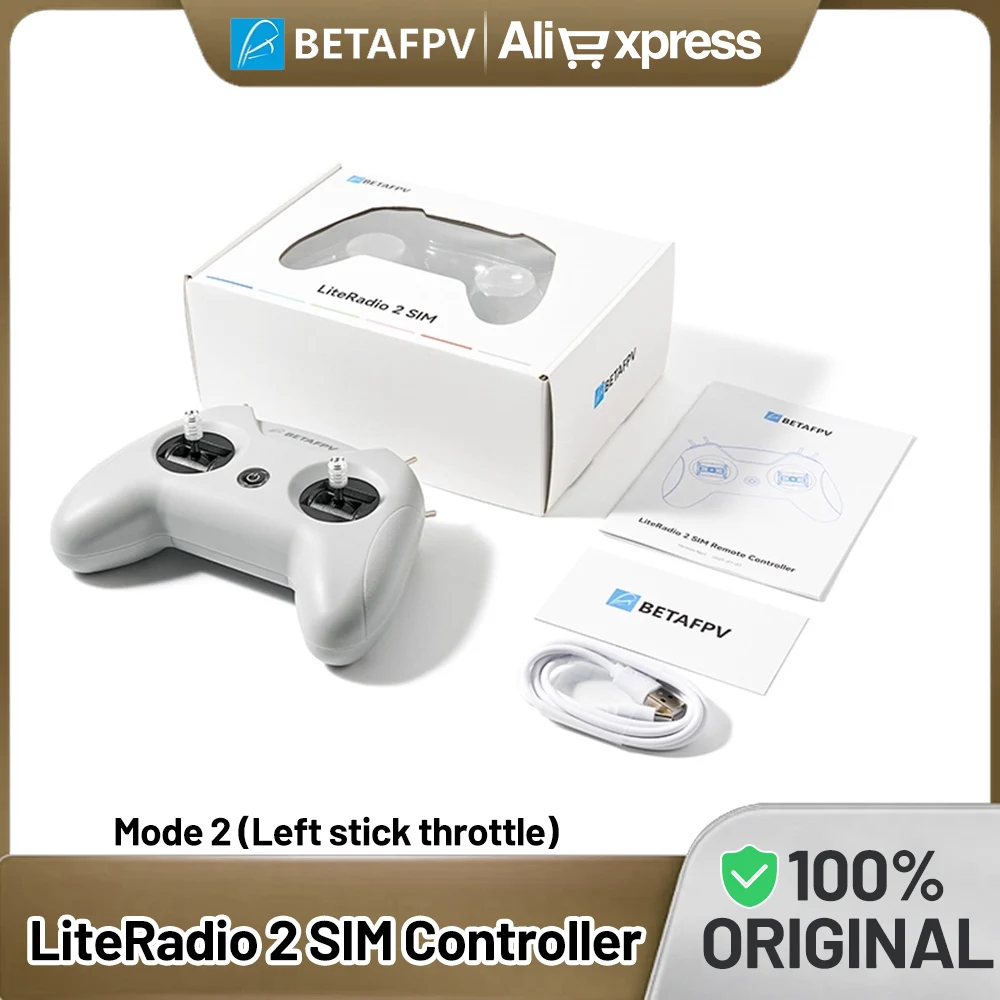 

BETAFPV LiteRadio 2 SIM Controller 8Channel Type-C Port Mode 2 (Left Stick Throttle)