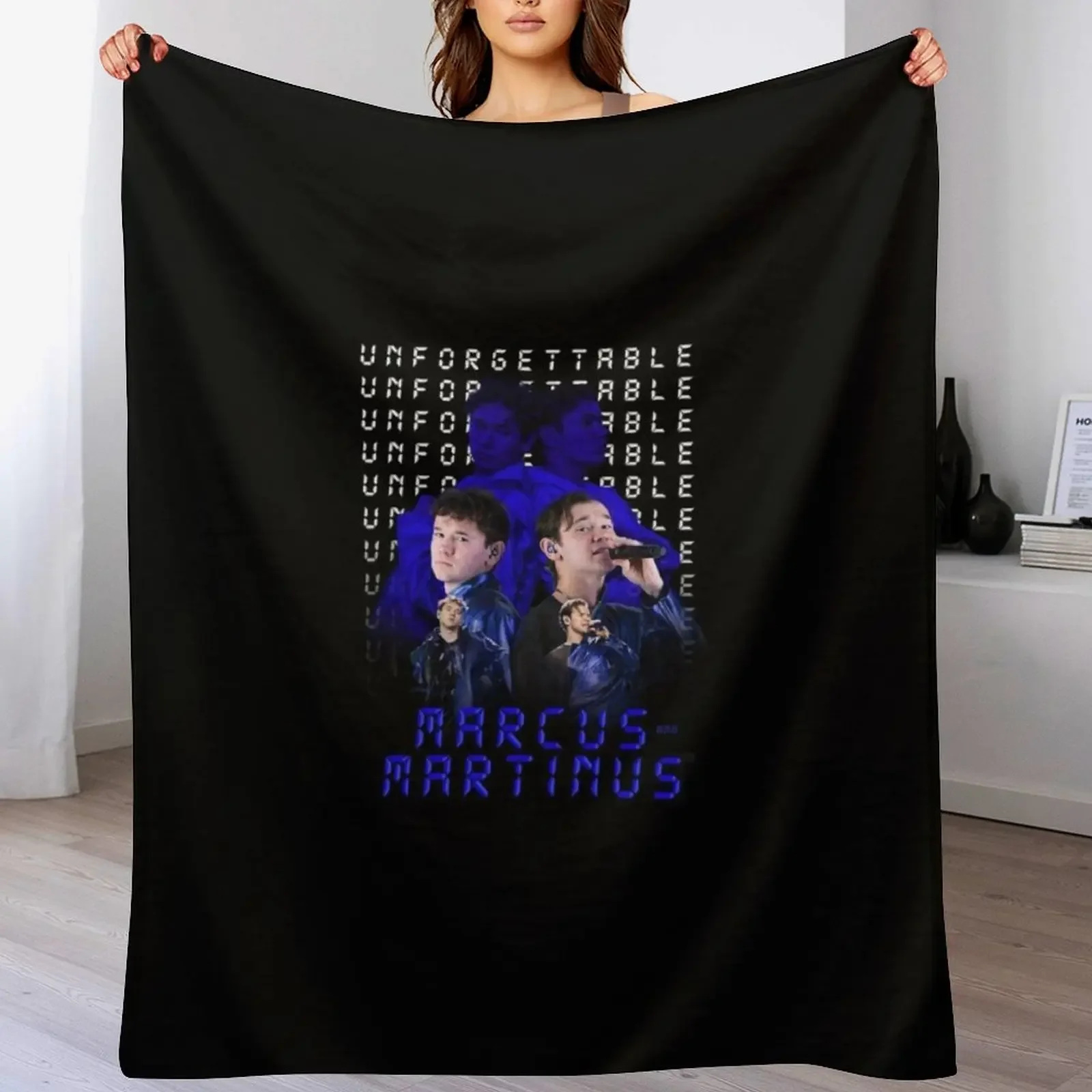 

Marcus And Martinus Unforgettable Eurovision 2024 Sweden Merch Throw Blanket Extra Large Throw Cute Plaid bed plaid Blankets