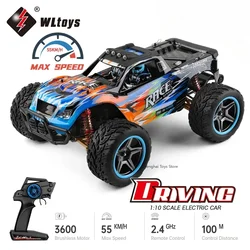 Wltoys 104019 104009   1:10 RC Car 55KM/H Off-Road Racing bezszczotkowy silnik szybki Drift 2.4G zdalnie sterowane samochody dla zabawek chłopiec