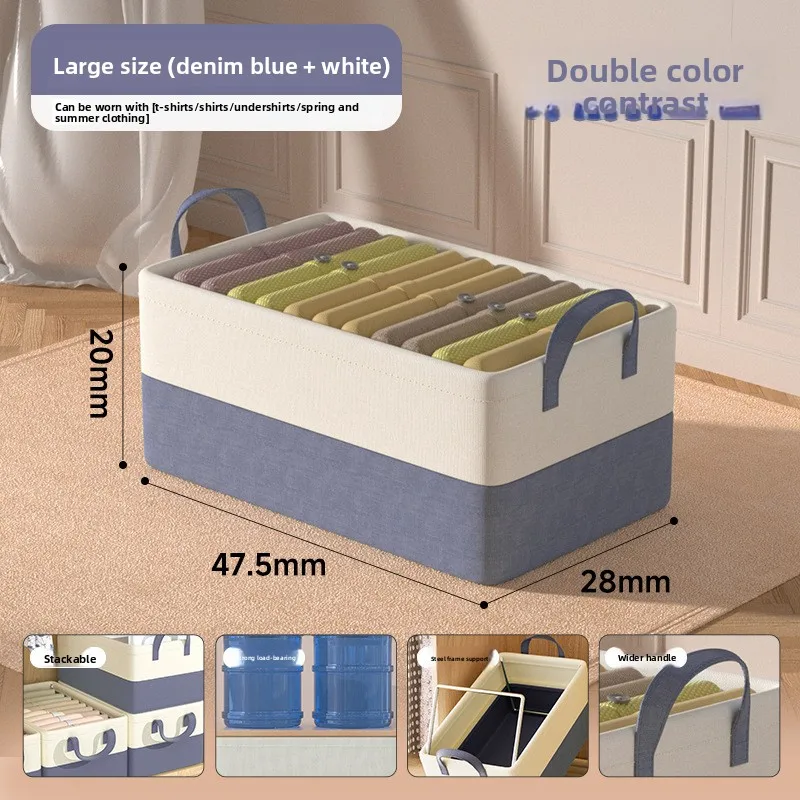 

Home Use Clothes Storage Box Drawer Style Organizer for Underwear Socks Pants Versatile Storage Solution for All Your Needs