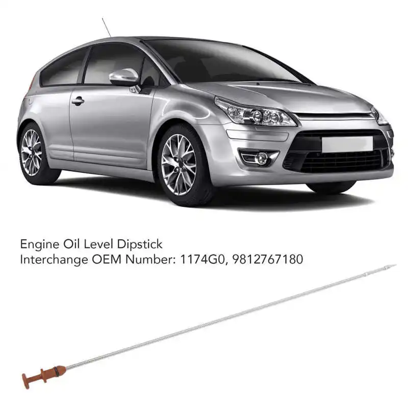 Varilla Nivel Aceite Motor Para Citroen C3 C4 C5 DS3 DS4 DS5 – Reemplazo OEM 1174G0 9812767180 De Metal