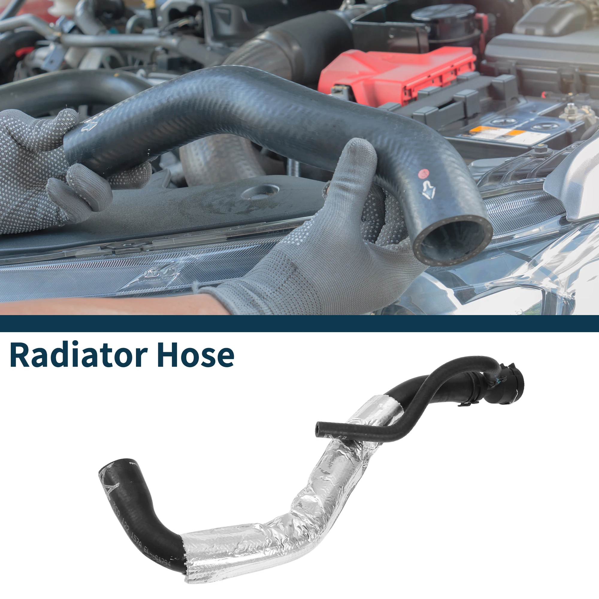 

UXCELL Шланг радиатора Трубка охлаждающей жидкости для Volkswagen CC 2.0L 09-17 No L3CD122157A 1 шт.