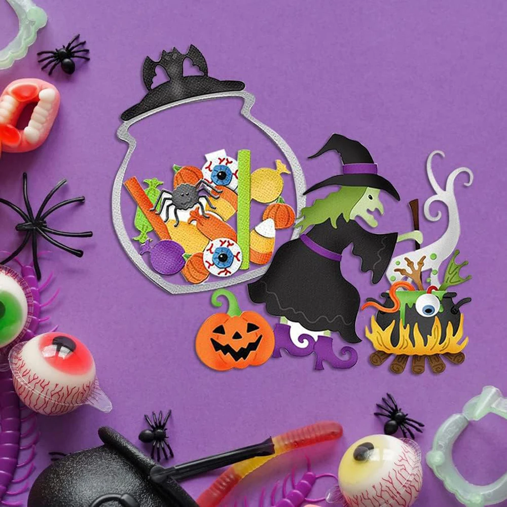 Новинка 2024, пресс-формы, Новое поступление, пресс-формы с ведьмой, металлические пресс-формы для рукоделия, скрапбукинга, рукоделия, Хэллоуина, ручное искусство, декоративное искусство