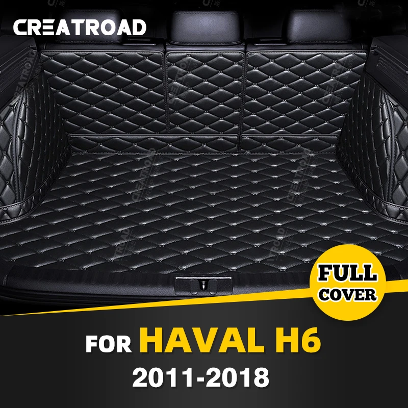 

Auto Full Coverage Trunk Mat For HAVAL H6 5-Seat 2011-2018 17 16 15 14 13 12 Car Cover Pad Cargo Interior Protector Accessories