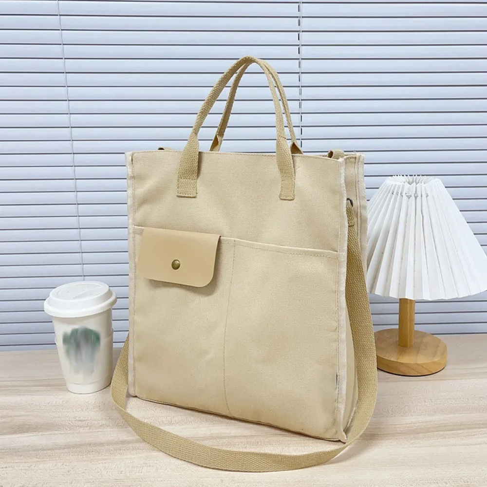 

Student's Use Canvas Material Canvas Crossbody Bag Shoulder Strap Crossbody Design Shoulder Bag Casual Fashion Handbag Women's