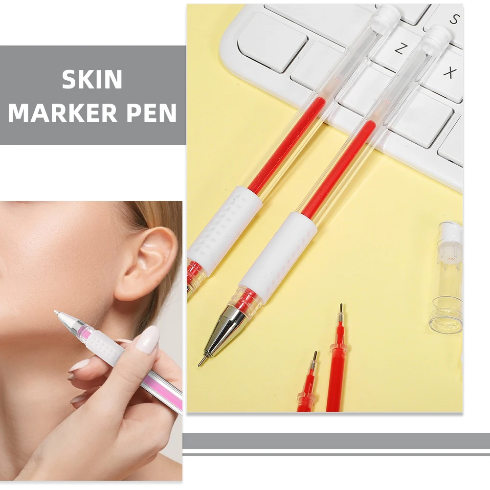 Spidol Pena Alis Pensil Tato Spidol Rias Alis untuk Tato Wajah Multifungsi