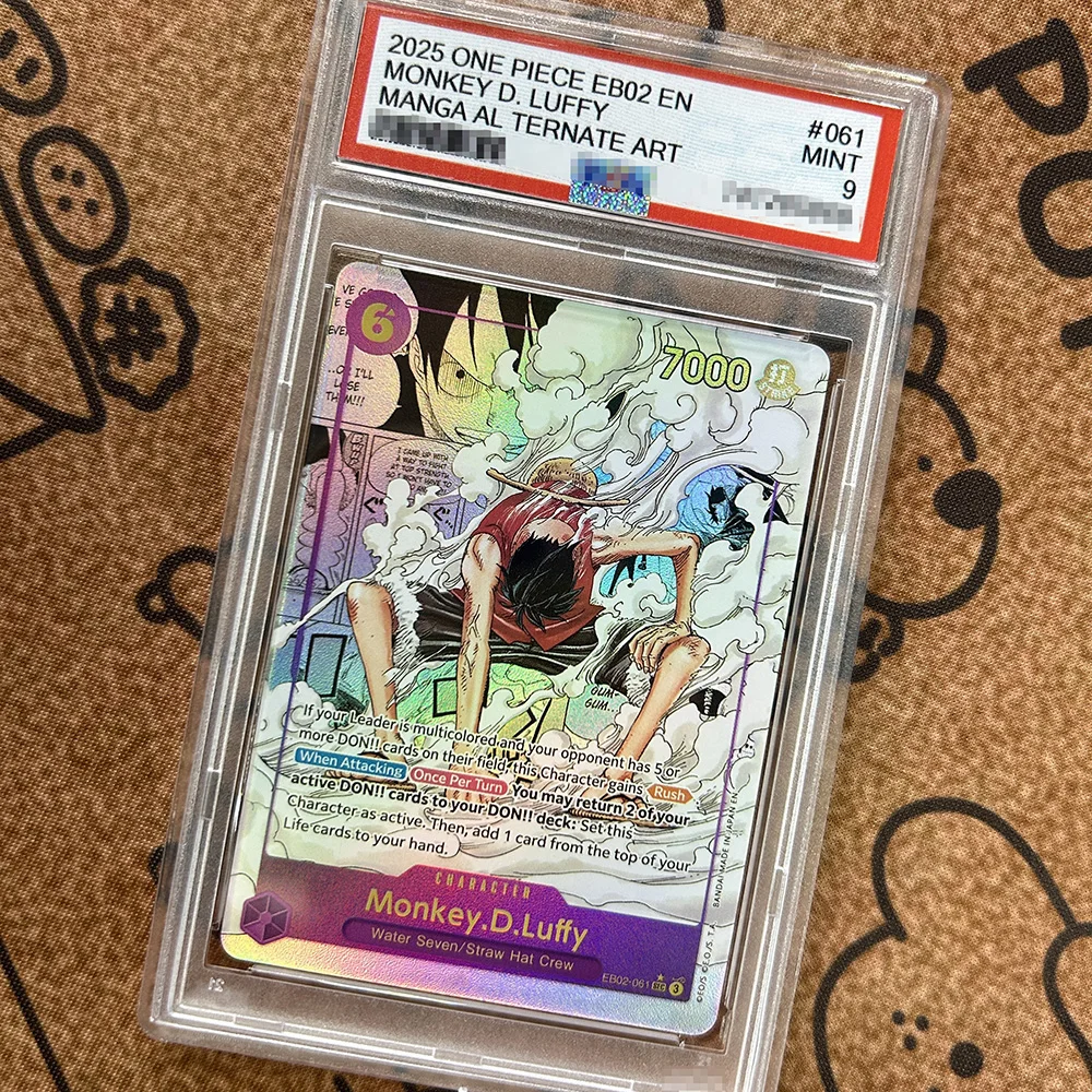 

OPCG Baseball Football MONKEY D. LUFFY CROSS GUILD EN Rating Card Self Made Anime Game Collection Cards Gift Toys