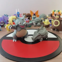 New 1:20 Anime Rhyhorn Figures Proportion World Diy 3d Printing Kawaii Cartoon Character Desktop Model Children Holiday Toy Gift