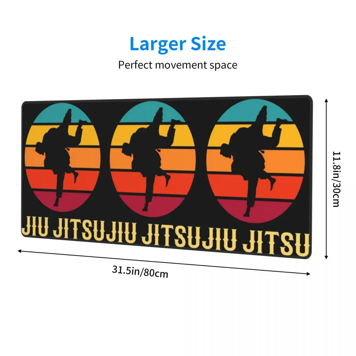 Large Mouse Pad Brazilian Jiu Jitsu Sunset Design Gamer PC Laptop Mats Keyboard Carpet Computer Gaming Desk Mat