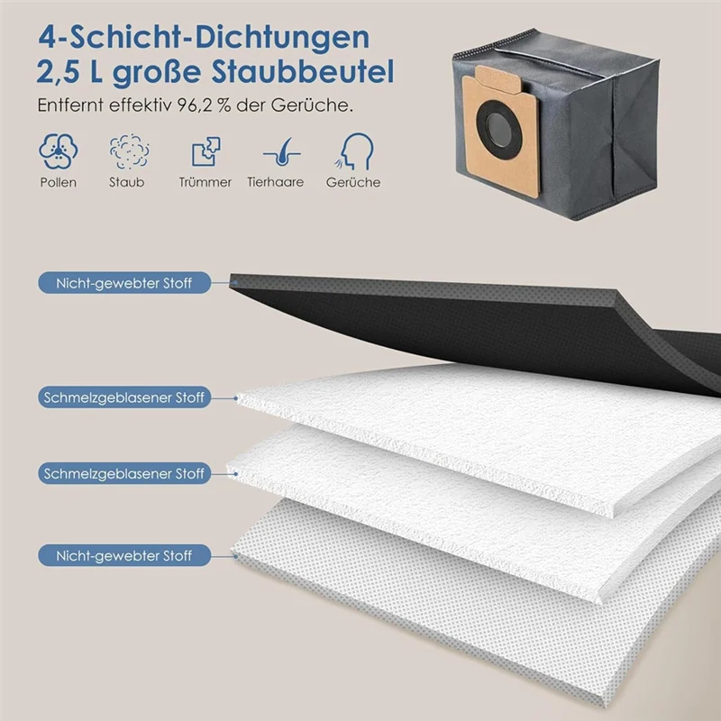 

ABUF-For Eufy X8 Pro/X8 Pro SES Robot Vacuum Cleaner Main Side Brush Hepa Filter Mop Cloth Dust Bags Accessories