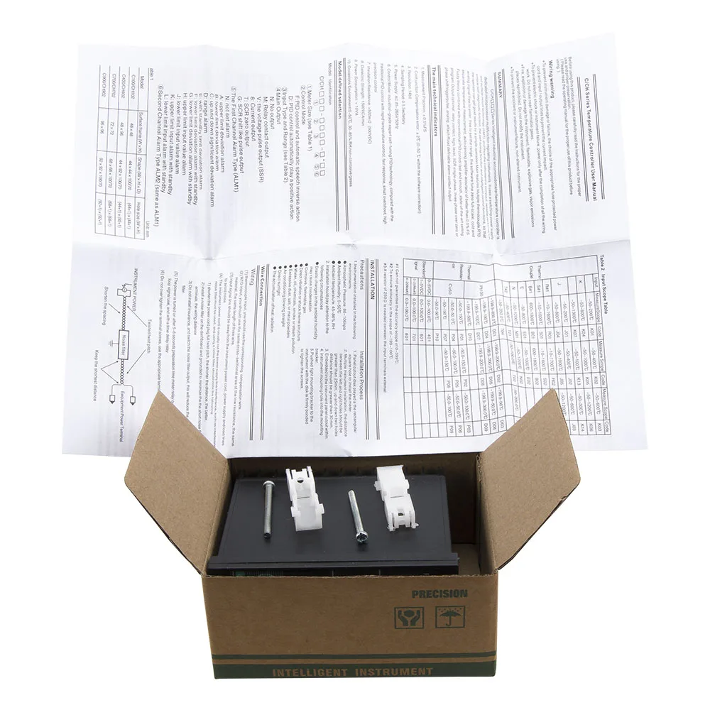 مرحل قصير CH402 + وحدة تحكم في درجة الحرارة الرقمية PID مخرج SSR (لا تشمل SSR)