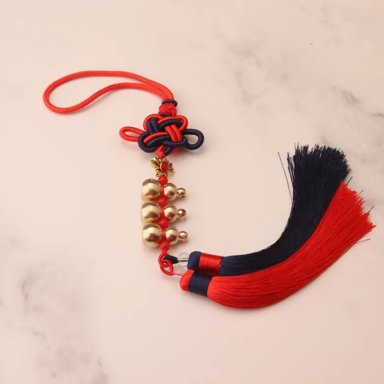 Asia Geomantic omen FENG SHUI master HOME CAR safety Copper gourd Bring good luck money Amulet  protective talisman