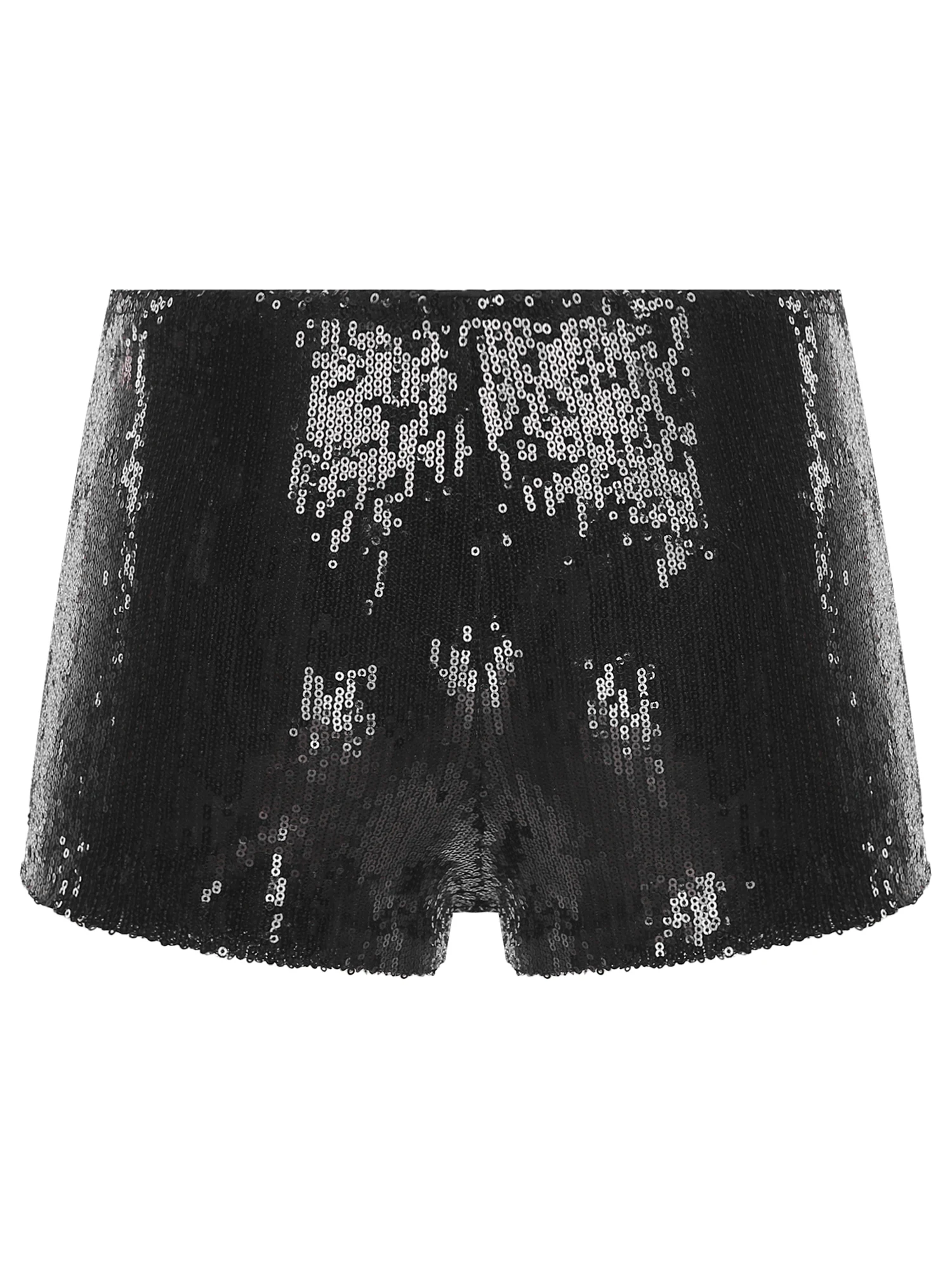 شورت نسائي مزين بالترتر مع تصميم بطبعة الفهد الحيواني وبطانة مريحة وملابس حفلات جريئة لمناسبات الهذيان وليالي النادي