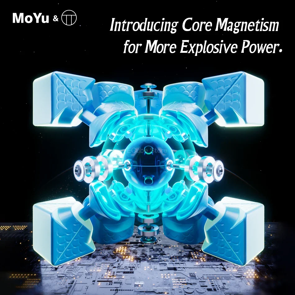 LIMITED EDITION!! [ECube] MoYu Weilong WRM V9 Picube Special Edition 2023 3x3 Core Magnetic Cube Puzzle Professional Speed Cube