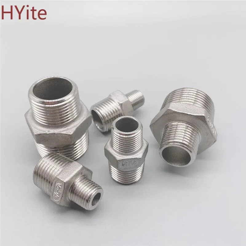 Hex Nipple Union 304 Stainless Steel Pipe Fitting Connector Coupler water oil 1/8