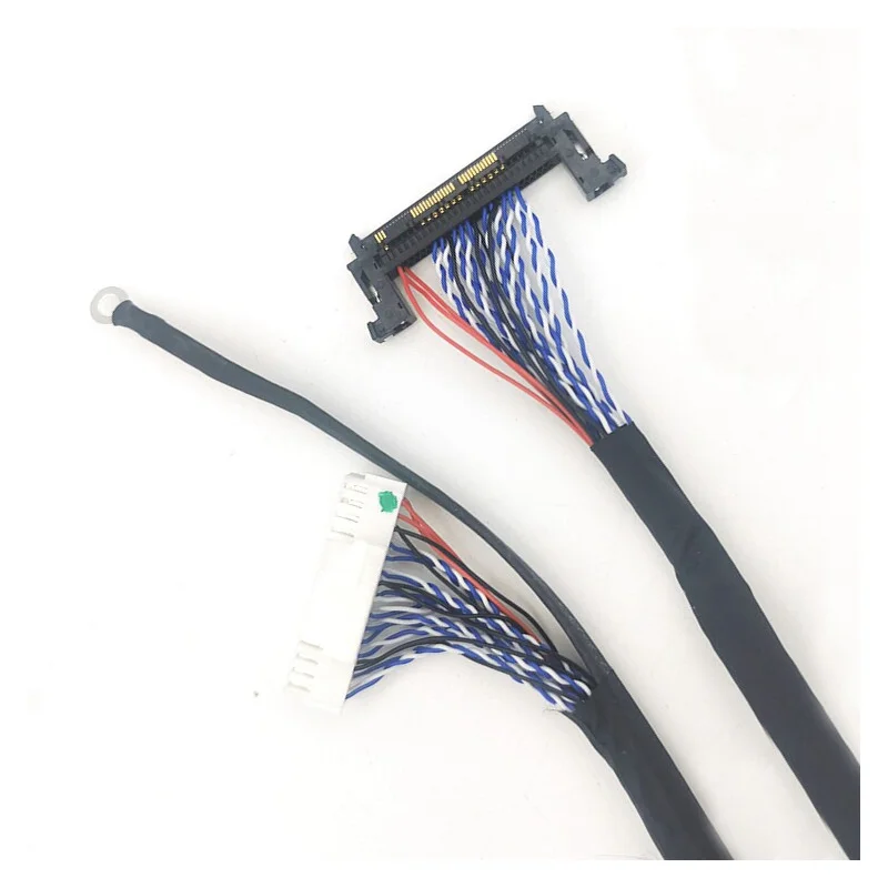 PHB Pinout High-Resolution LVDS Display Cable 400mm for LG LCD Video Wall Advertising Display and Industrial Equipment