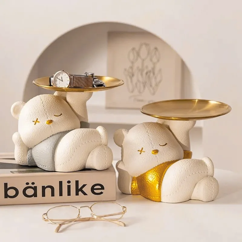 Violent Bear Storage Decoration Cute Violent Bear Picture Car Key Phone Stand Storage Rack Support Home Decoration Home Storage