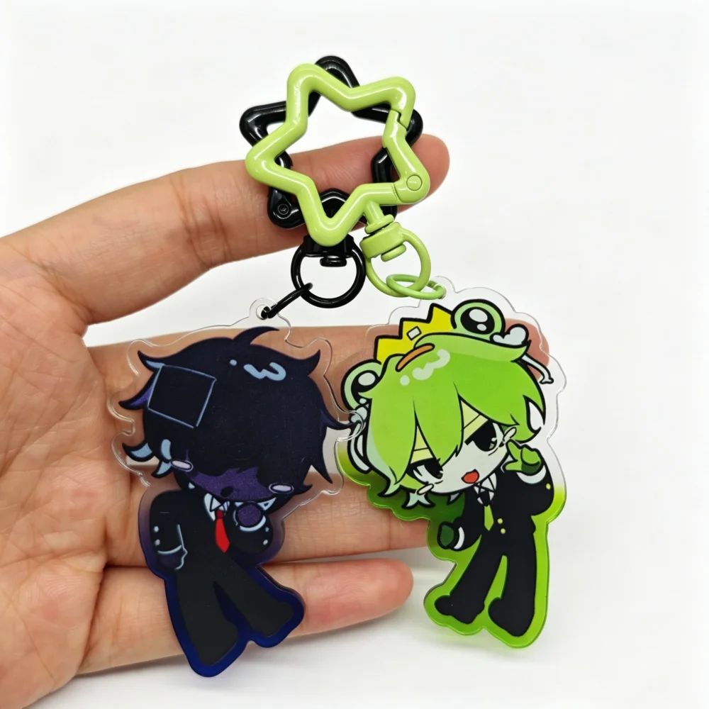 Game Froggy Grox Cosplay Schlüsselanhänger Acryl Cartoon-Figur Anhänger Schlüsselkette Taschendekoration Schlüsselring Unisex Schmuck Accessoire Requisit – Detail 5