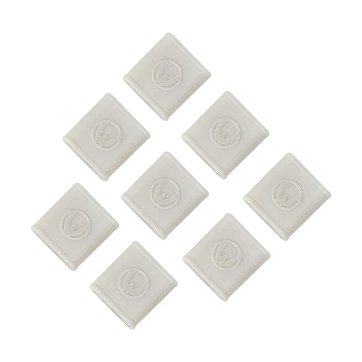 

8 pcs Silicone Finger Sleeves Elastic Practical Protector For Sports Pain Relief Support Exercise Accessories Grey Size