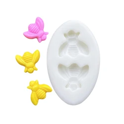 Mini Bee Silicone Mold Sugarcraft Chocolate Cupcake Baking Mold Resin Fondant Cake Decorating Tools