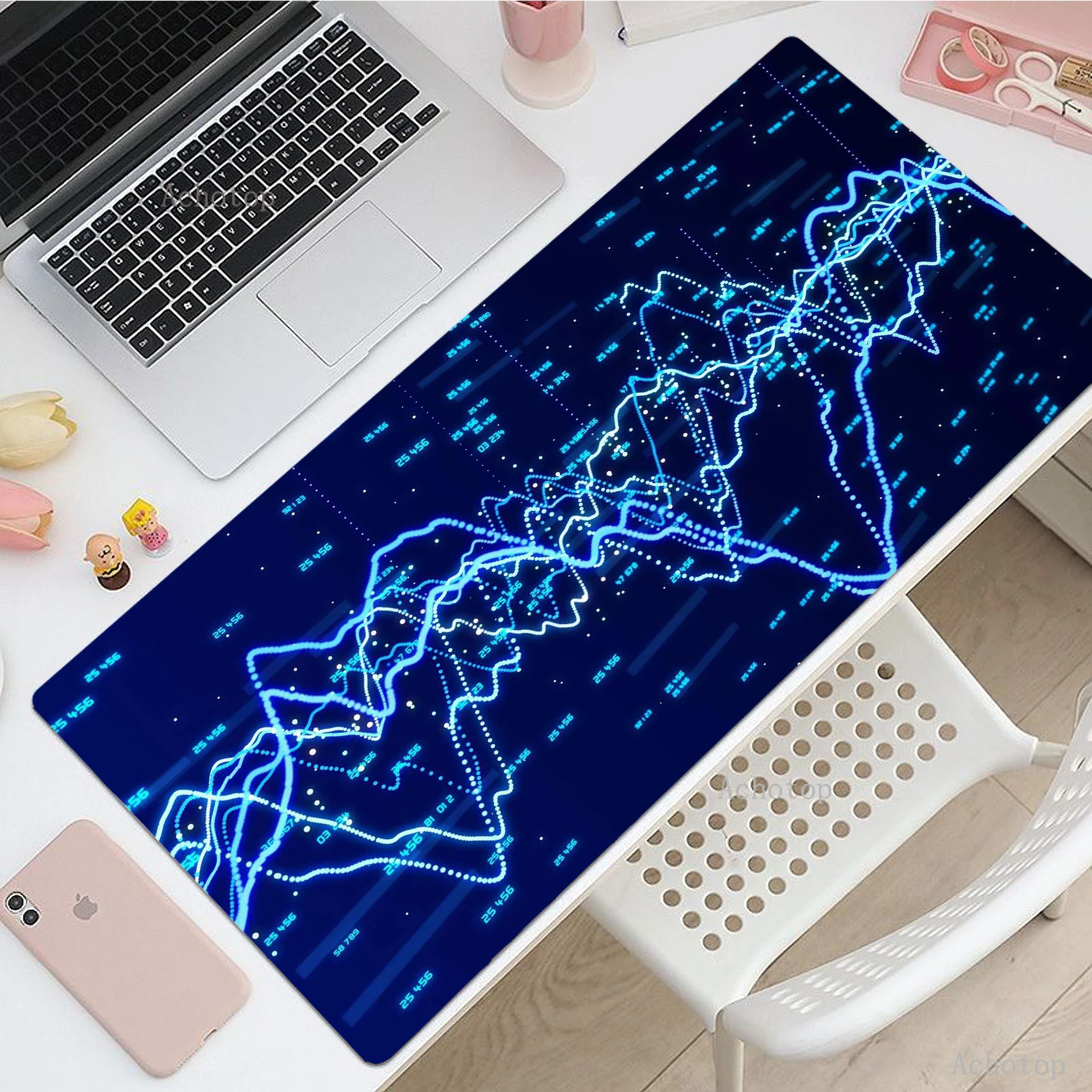 

Stock Market Chart Pattern Extended Mouse Pad Office Mousepad Gaming Speed Keyboard Pads Table Carpet Computer Gamer Desk Mat