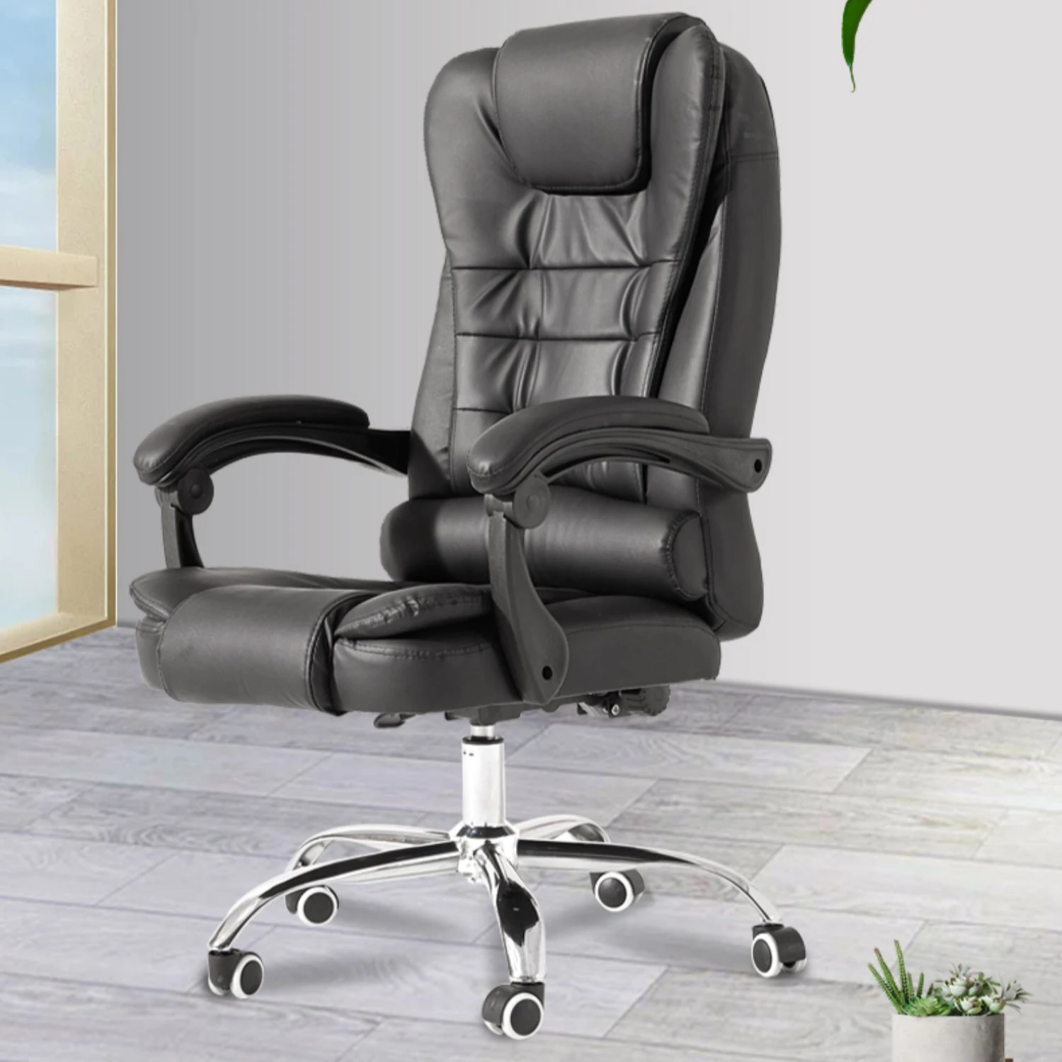 ---Boss Leather Office Chair Executive Conference Designer Meditation Gaming Chair Elastic Breathability Silla Gamer Home Furnit