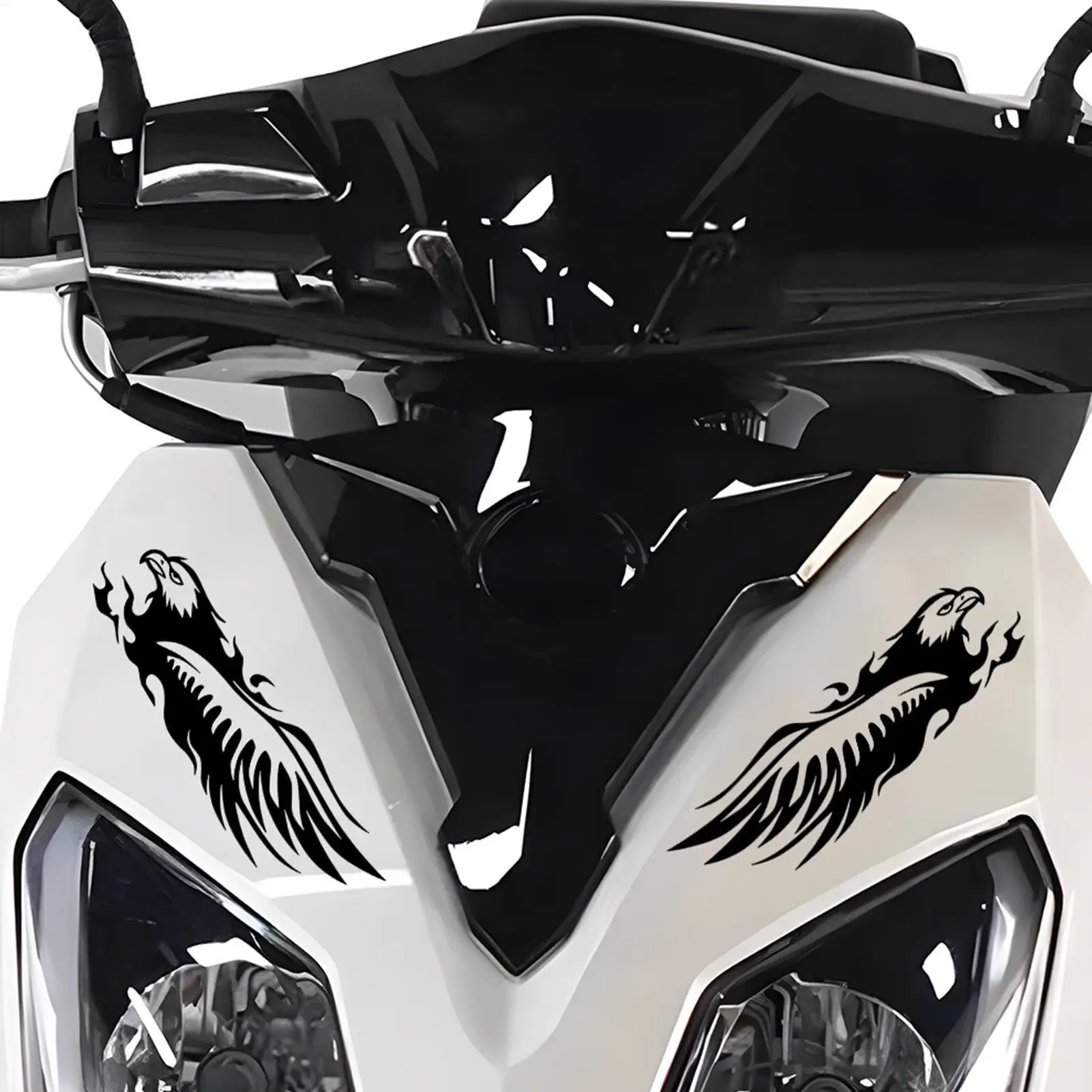 

Eagle Flame Sticker Cool Styling Reflective Motorcycle Bike Car Decals Decoration DIY Warning Safety Waterproof Reflector Strips