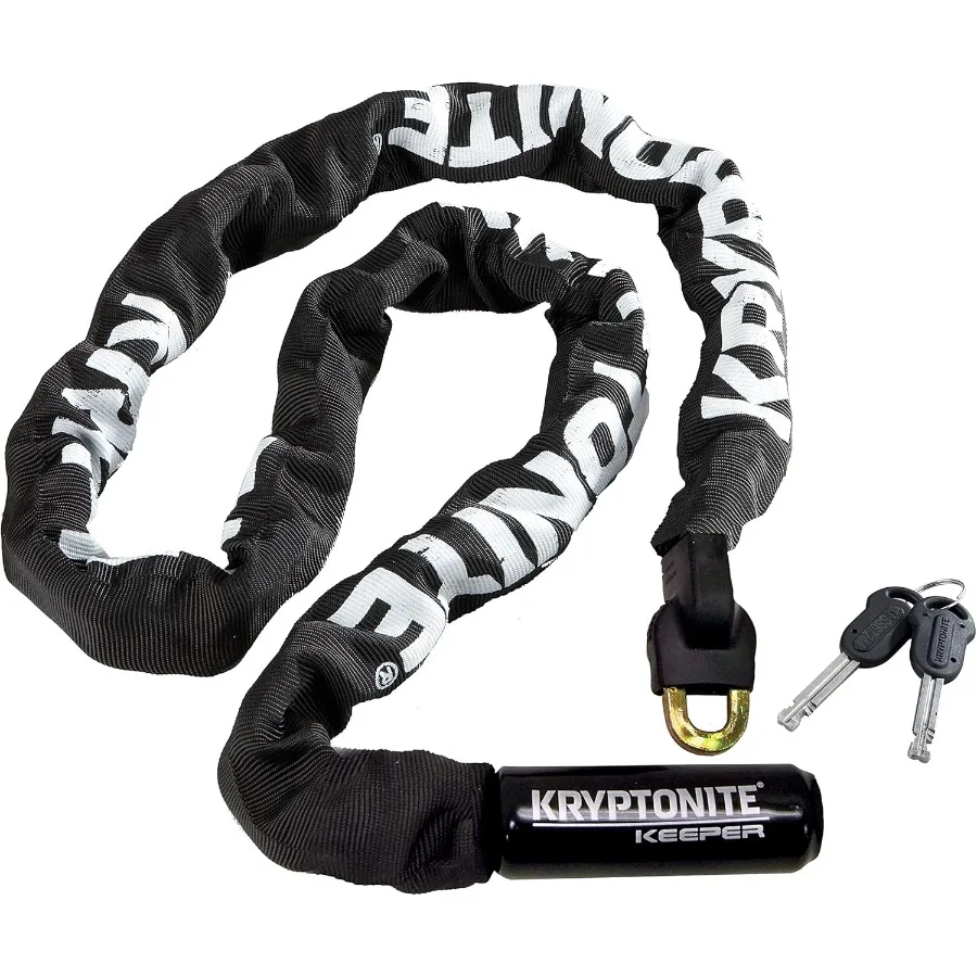 

712 Bike Chain Lock 4 Feet Long Heavy Duty AntiTheft Security Chain for Bicycles Motorcycles Scooters Doors Gates Fences Black