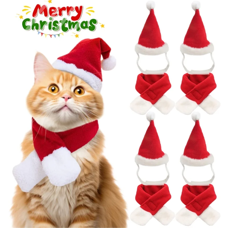 costume-de-chapeau-de-pere-noel-pour-chien-et-chat-vetements-de-noel-pour-animaux-de-compagnie-avec-chapeau-et-echarpe-pour-chat-petits-chiens-parfait-pour-noel