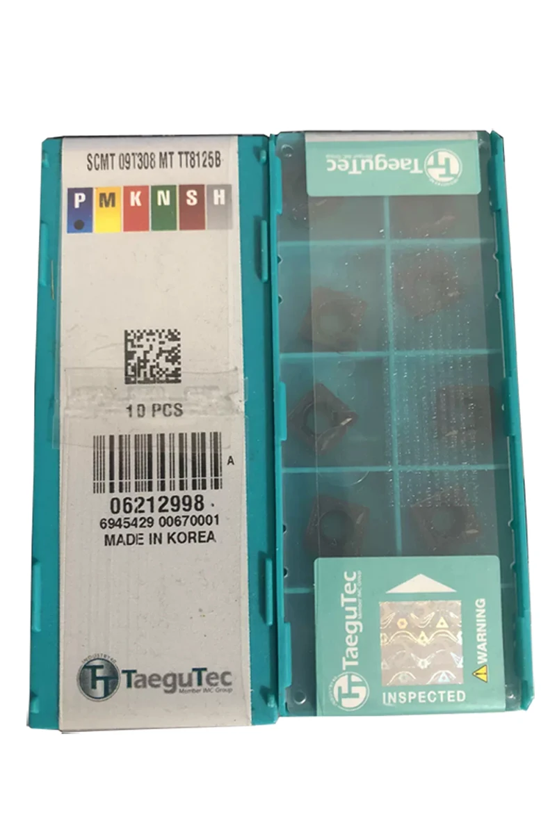 

TaeguTec 100% Original Turning Insert SCMT TT8125B SCMT09T308-MT TT8125B