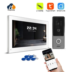 Hayway tuya home video intercom 1080p drahtlose wifi video türklingel kamera für wohnungs unterstützung bewegungs erkennung automatische aufzeichnung