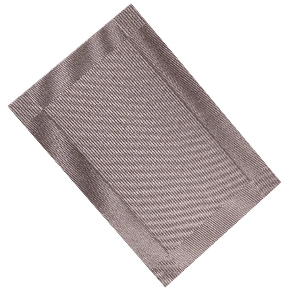 

6pcs Table Mat Non-slip Heat Insulation Eco-friendly PVC Dining Pad Thickened Coaster Mat, Silver
