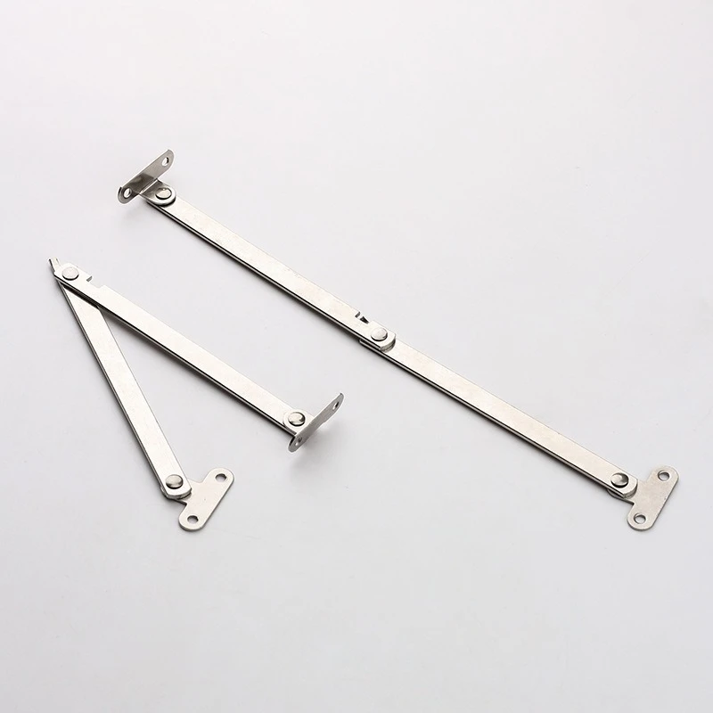 2pcs Stainless Steel Cabinet Cupboard Furniture Doors Close Lift Up Stay Support Hinge Folding 180° Kitchen Furniture hardware