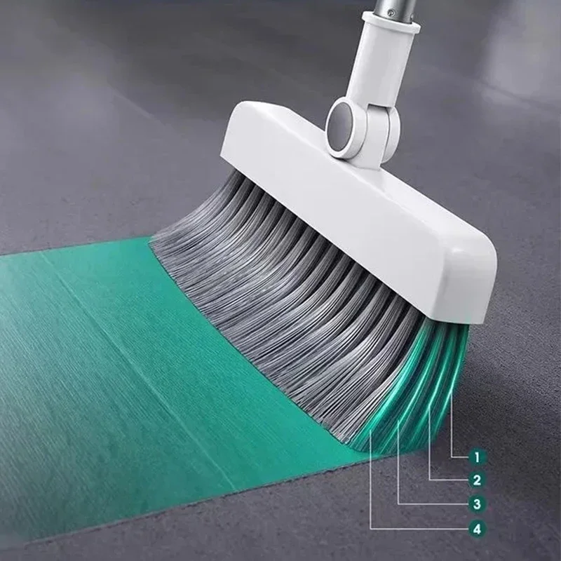 Household Household Cleaning Tools, Silicone Floor Picker Broom, Dustpan Mops, Rotary Set, Rotating Brushes