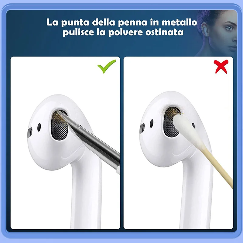 Youpin-Limpiador de auriculares Bluetooth, herramienta de limpieza de auriculares para Airpods Pro 3 2 1, estuche de auriculares duradero, Kit de limpieza de teléfono, cepillo