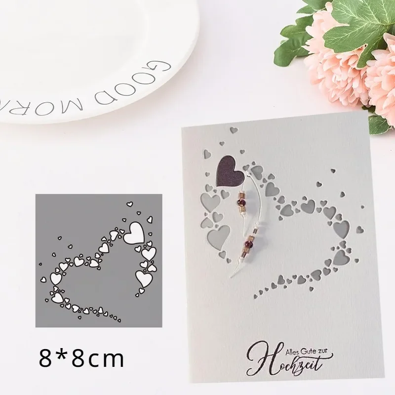 Love Heart Metal Cutting Dies Scrapbooking Album Paper Cards Decorative Crafts Embossing Die Cuts