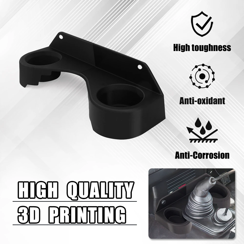 

Double Hole Beverage Cup Holder For Defender 300Tdi Td5 Models 1994 to 2006RDX Short Center Console Cup Holder