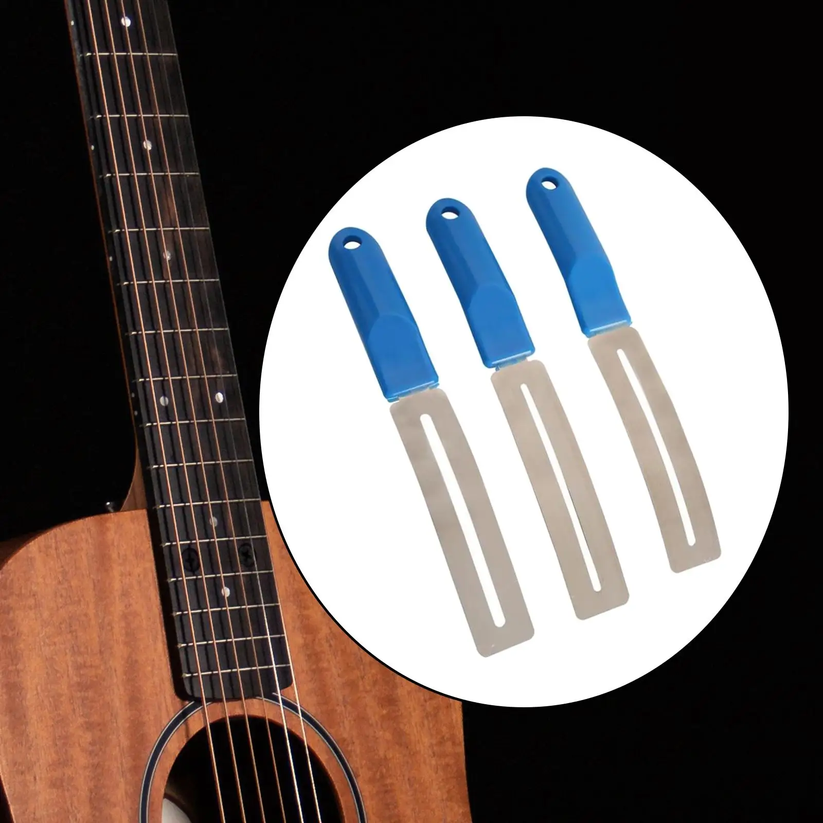 Guitar Luthier Tools Stainless Steel Fretboard Guards Crowning File Helper Fingerboard Shield for DIY Repair