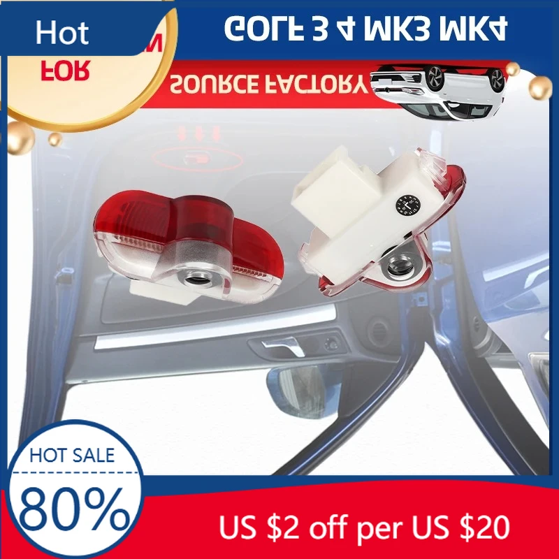 

2026 Новый для VOLKSWAGEN VW Держатели для чашек Автомобильный мусор 2 шт. Для VW Polo Caddy Bora Lavida Golf 3 4 MK3 MK4 Beetle Jetta Touran LED Car