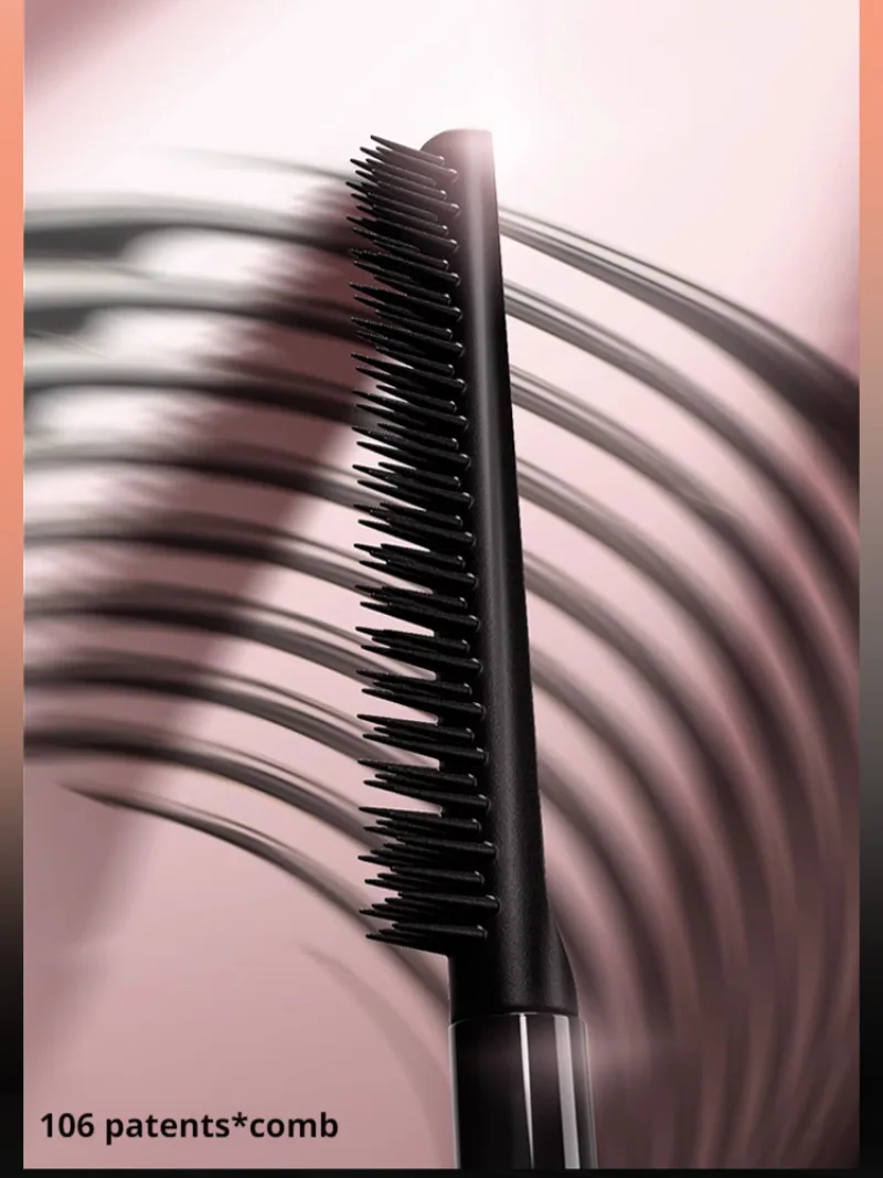 Curling mascara waterproof nonsmudged natural longlasting curling combthin thick eyelash base