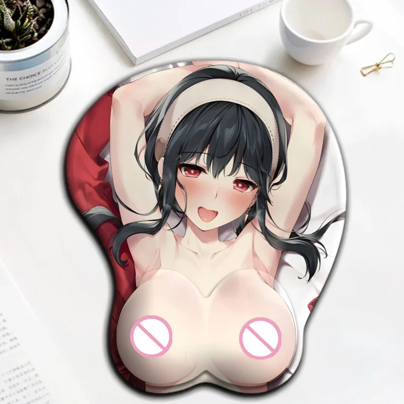 

Yor Briar Sexy 3D Raised Nipples Spy X Family Chest Mouse Pad Gaming Anime MousePad Creative Oppai Desk Mat