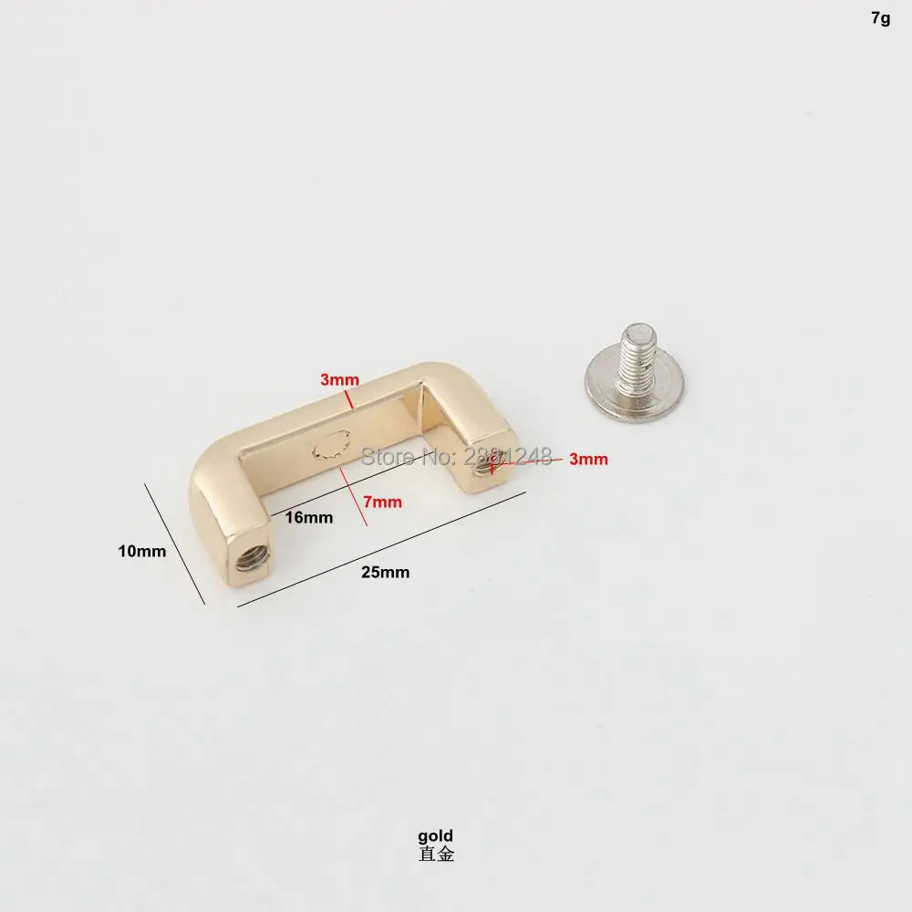 10-50pcs 5colors 13mm 16mm 18mm 25mm 31mm handbag/bag silver light gold metal accessory,arch bridge connector hanger bags parts