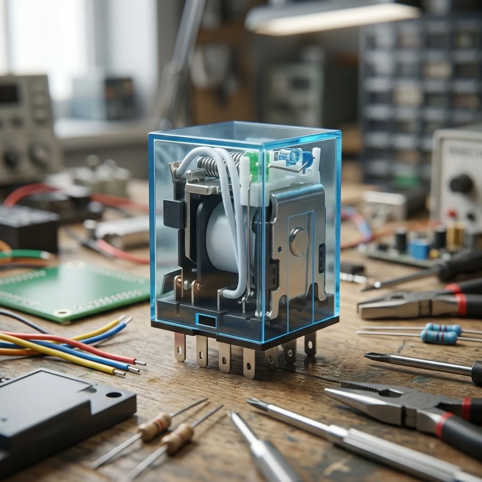 Stable Working 12VDC Coil Power Relay MY4NJ 4NO 4NC 14 Pins MY4NJ High Purity Copper Coil Large Carrying Capacity
