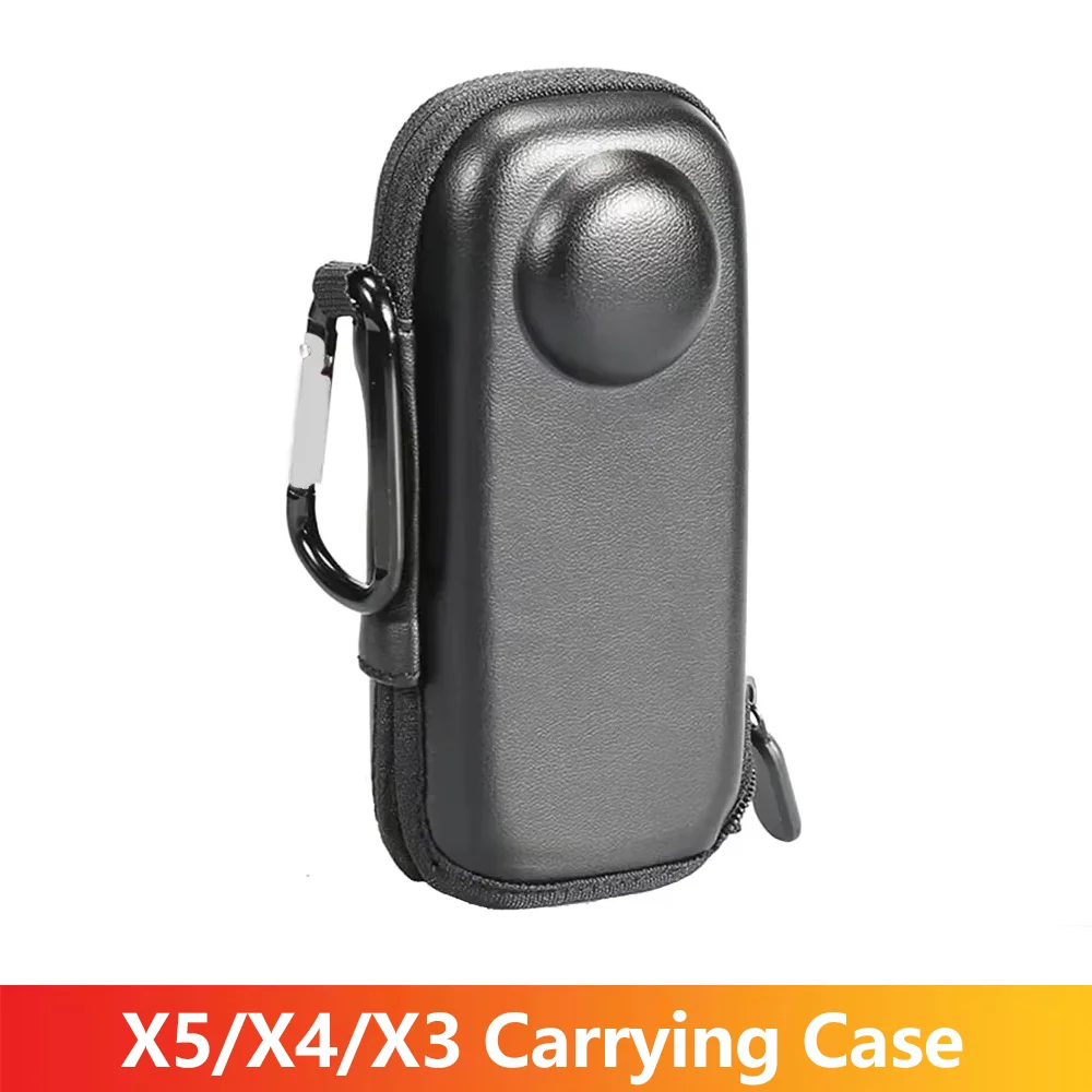X5/X4/X3 Tragetasche Hard Shell Reise Lagerung Tasche Mit Karabiner Für Insta360 X3 X4 X5 action Kamera Zubehör