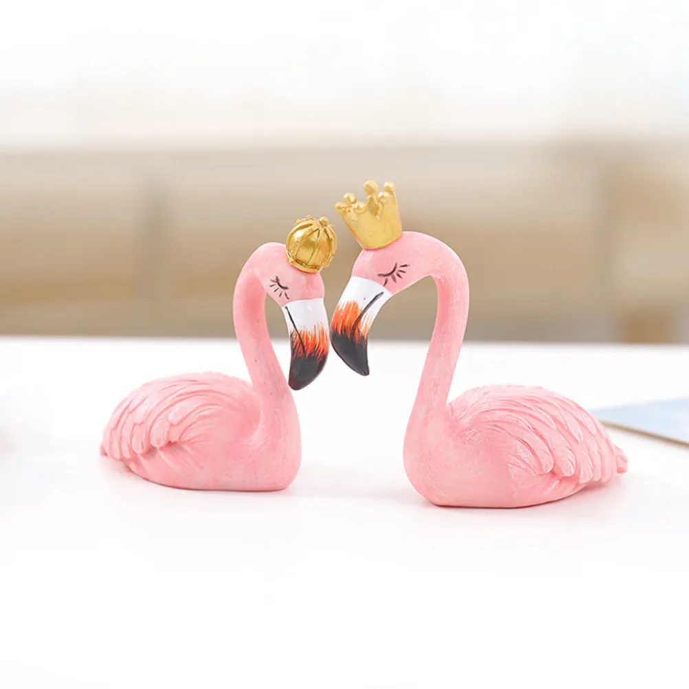 Flamingo Resin Craft Small Size Natural Safe Home Office Decoration Party Ornament Gift Flamingo Resin Decoration