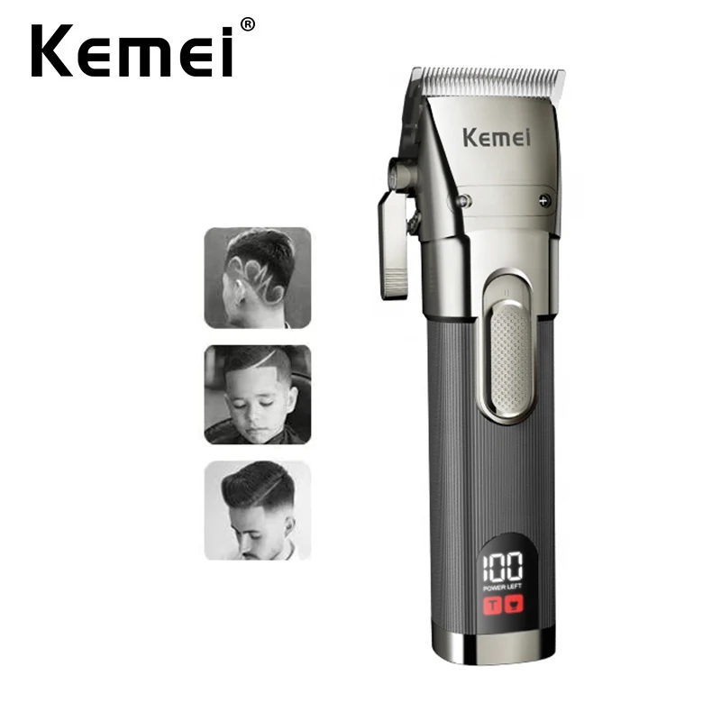 Kemei Mens Barber Hair Clippers Cord Cordless Hair Trimmer Professional Haircut Grooming Kit for Men Rechargeable LED Display