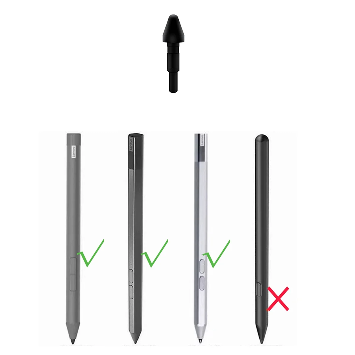 

B24A 2 шт. наконечник стилуса для Lenovo Xiaoxin Pen Precision Pen 2 Tab P11 Pad/Pad Pro/Pad